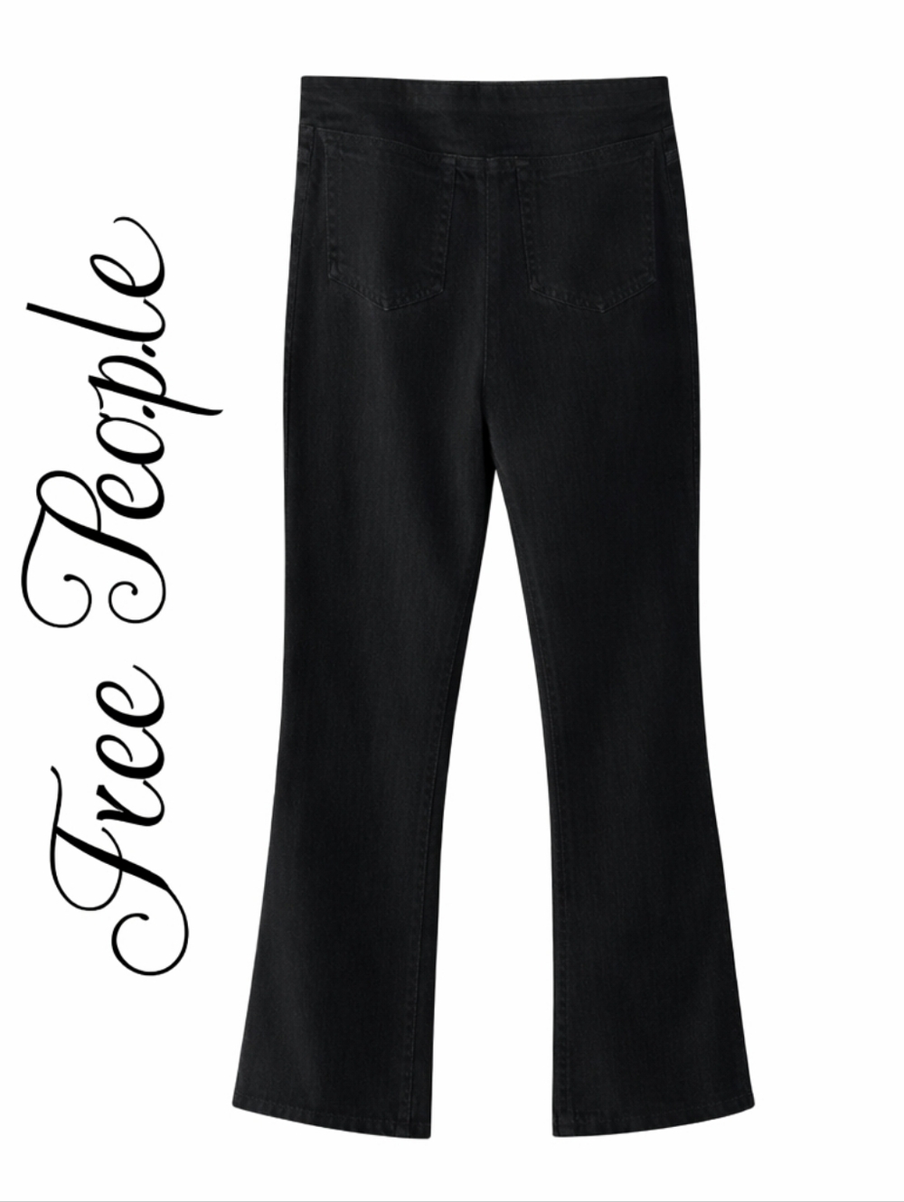 We The Free In My Feeling Pull-On Cropped Bootcut Jeans Sz S Mid Rise Stretch FP